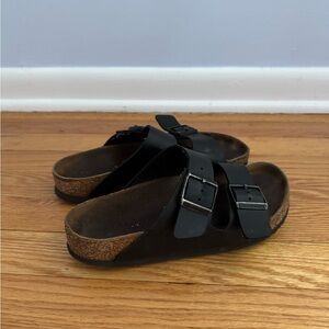Black Birkenstock Arizona sandals